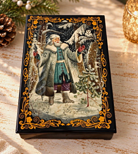 Vintage russian lacquer box - vintage,
