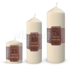 Unscented Large Church Candles