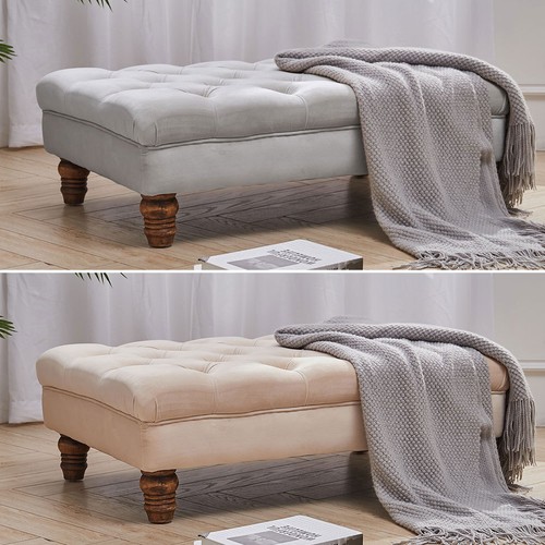 Large footstool velvet - large,