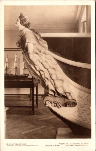 Rppc ships figurehead addison - ships, figurehead,
