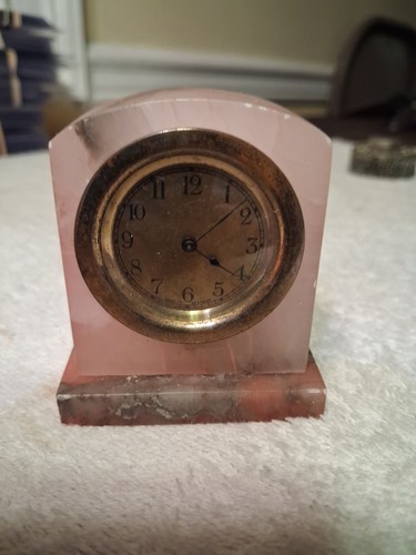 Antique marble clock x - clock, 2.0"