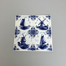 Vintage Blue Delft Tile