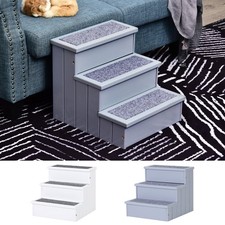 3 Step Wooden Pet Stairs Steps