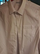 M & S Boys School Shirt X4 11-12