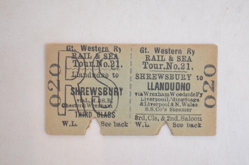 Railway ticket gwr - railway, &