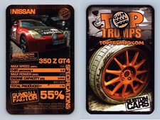 2005 Nissan 350 Z GT4 - Gumball 3000 Custom Cars 2008 Top Trumps Card