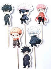Jujutsu Kaisen cupcake toppers