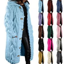 Ladies Loose Chunky Overcoat