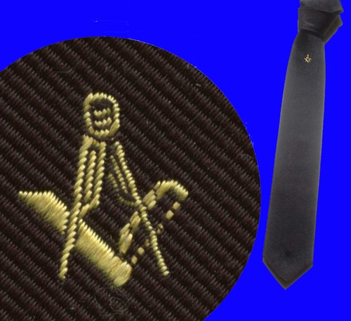 Masonic black tie - -,