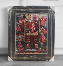Stephen Bunting Signed Framed Darts Card Custom Display 
