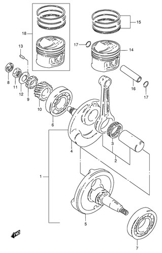 Suzuki genuine nut rgv250 - suzuki, v