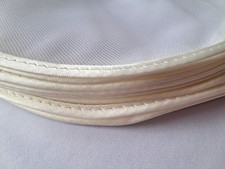 25 White Organza Tulle Circles