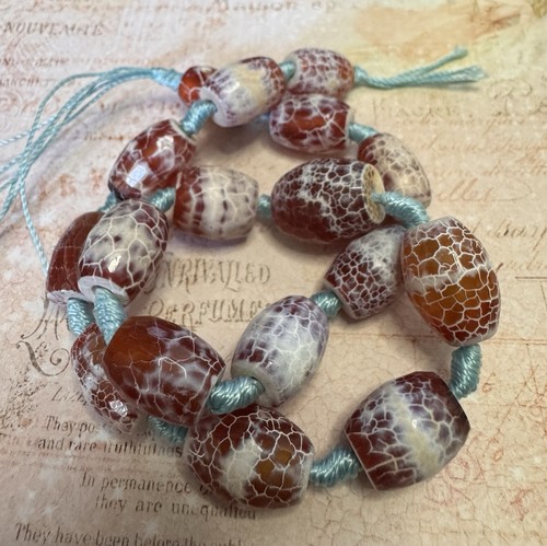 Fire agate faceted gemstone - fire,