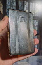 Vintage Silva Chrome EMU Unusual Cigarette Case. 11cm x 8.5cm