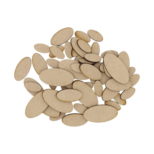 Wooden oval mdf craft - wooden,