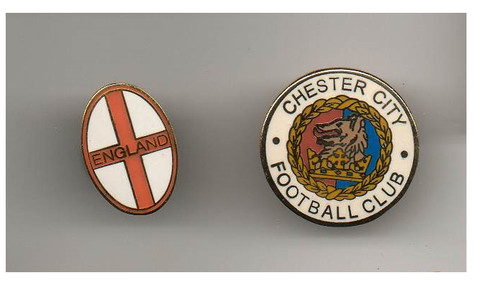 Two badges one chester - two,