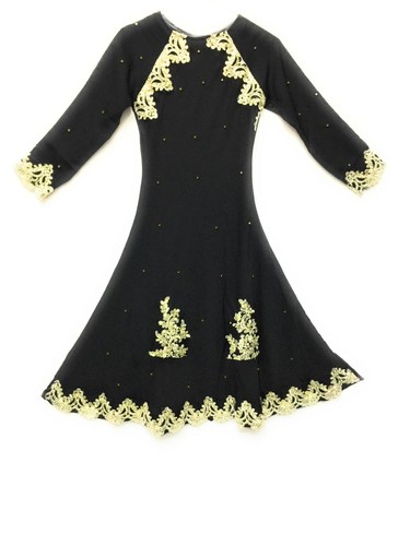 Girls black abaya jilbab - abaya,