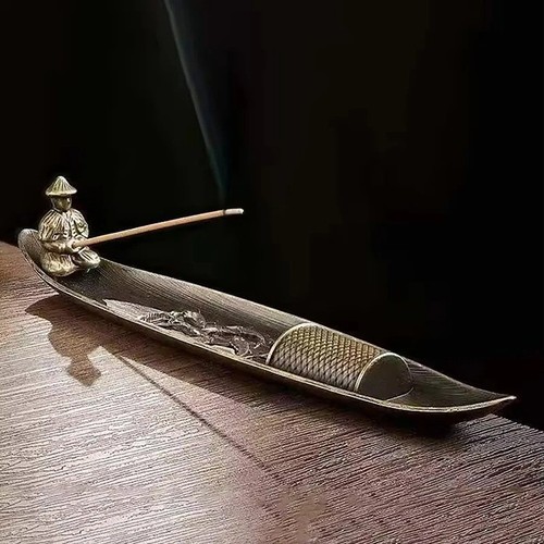 Fishing boat incense burner - fishing,