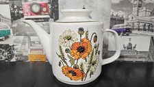Vintage J &G Meakin Studio Poppy - 2 Pint Teapot 70's Country Kitchen British