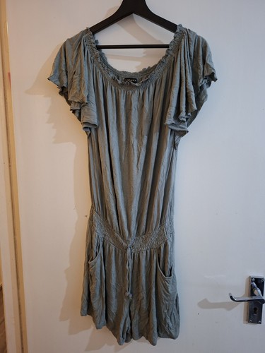 Khaki playsuit - khaki,