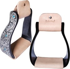 Engraved Western Show Stirrups
