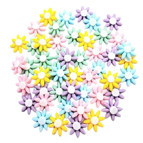 Edible 50pcs pastel daisy - 50pcs,