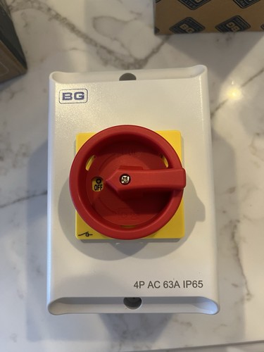 Rotary isolator 63amp ac - bg,