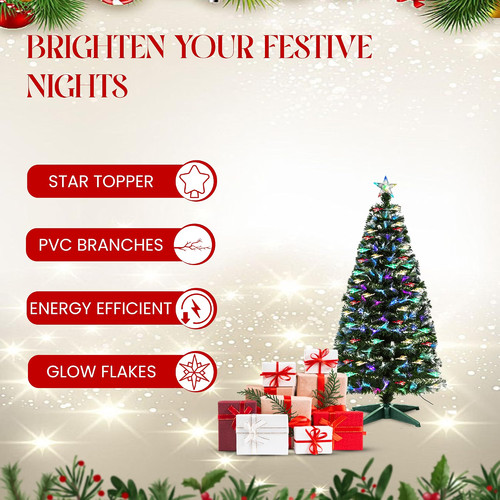 3ft pre lit fibre - lit,