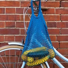Reusable String Shopping Grocery Bag Shopper Mesh Net Woven Organic Cotton UK