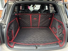 MINI Countryman JCW F60 Custom Fully Tailored Quilted Boot Liner Set, Black/Red
