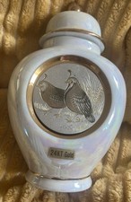 Quail Motif Urn By John