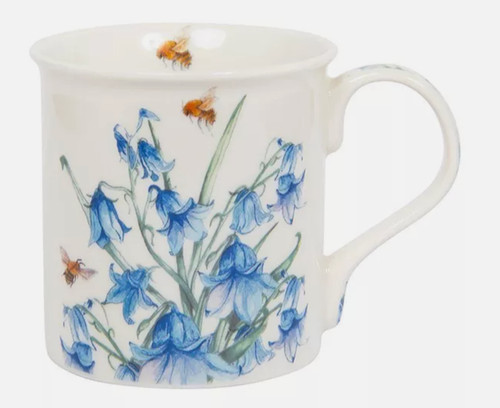 Bluebells china mug - china, flowers