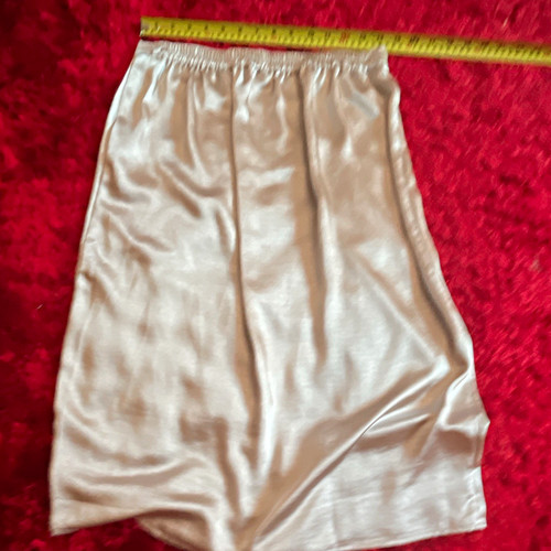 Women white satin - satin, half