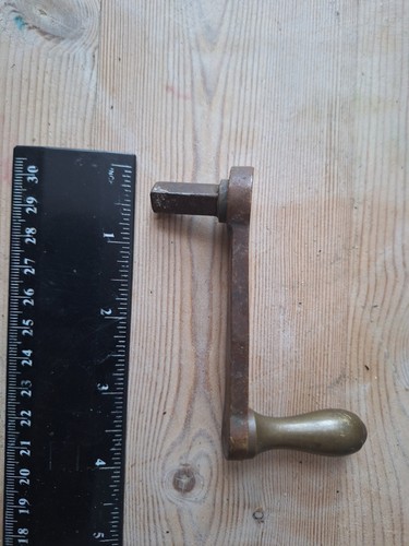 Hand crank brass handle - hand-crank-brass,