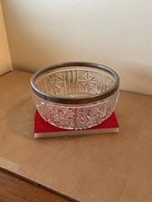 VINTAGE HEAVY GLASS FRUIT BOWL
