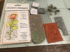 Elusive images  Rose stamps & others owl treenot in packaging refST3065