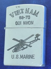 USMC Helicopter Qui Nhon 1969-1970 Vietnam Zippo Lighter Z-13