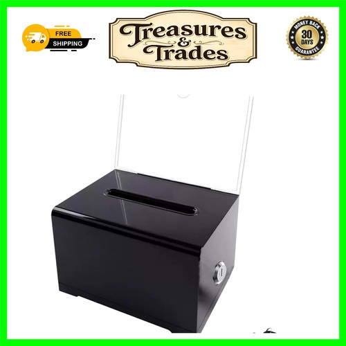 Spacious lockable charity - lockable,