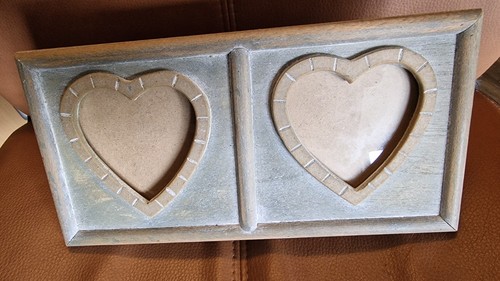 Double heart rectangular