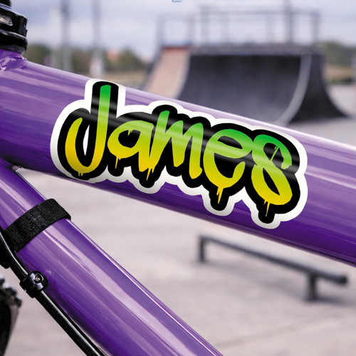 Custom graffiti name sticker - custom, |