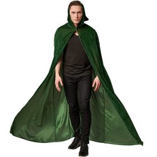 Velvet Cape Cloak Cote Hood