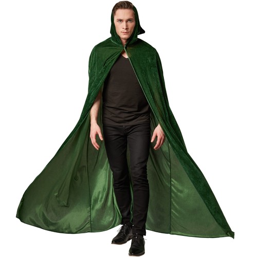 Velvet cape cloak cote hood - velvet,