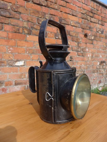 Antique railway lamp - antique,