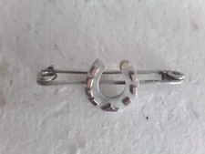 Silver Horse Shoe Broach
