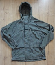 Mens Hooded Sage Green SNOW PEAK Stretch FR Parka - Size Large P2P 23" - VGCUC