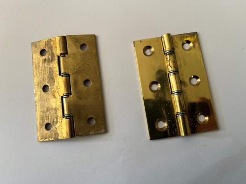 Pair antique brass door - pair,