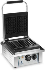 Royal Catering Electric Belgian Waffle Maker Non Stick Temperature Control 2000W