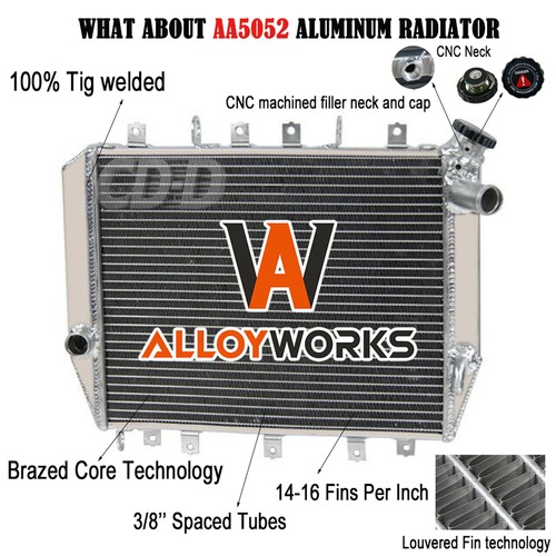 Aluminum upgraded radiator fit - upgraded,