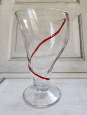 1 Source red swirl glass wonky