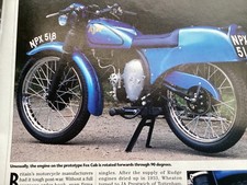 AJW FOX CUB PROTOTYPE MOTORCYCLE MAGAZINE ARTICLE
